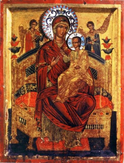 Всецарица Ватопедский образ Богородицы