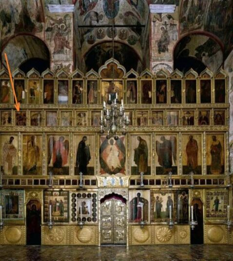 Икона Рождества Христова в Иконостасе Благовещенского собора Московского кремля