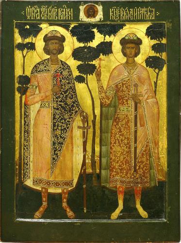 Благоверные князья Борис и Глеб икона