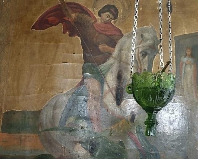 Мироточение иконы св Георгия Победоносца